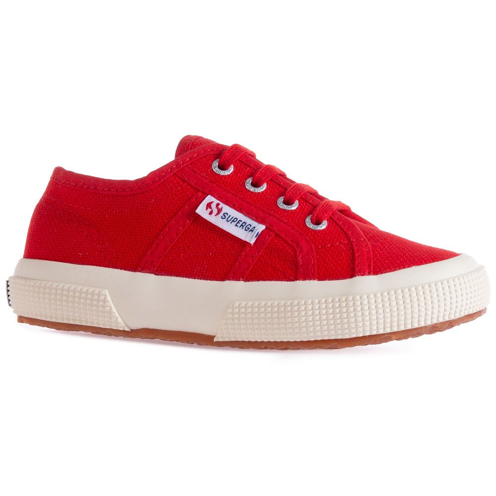 Superga 2750 Jcot Classic Red Sneakers - Kids Sneakers USA | US0786880